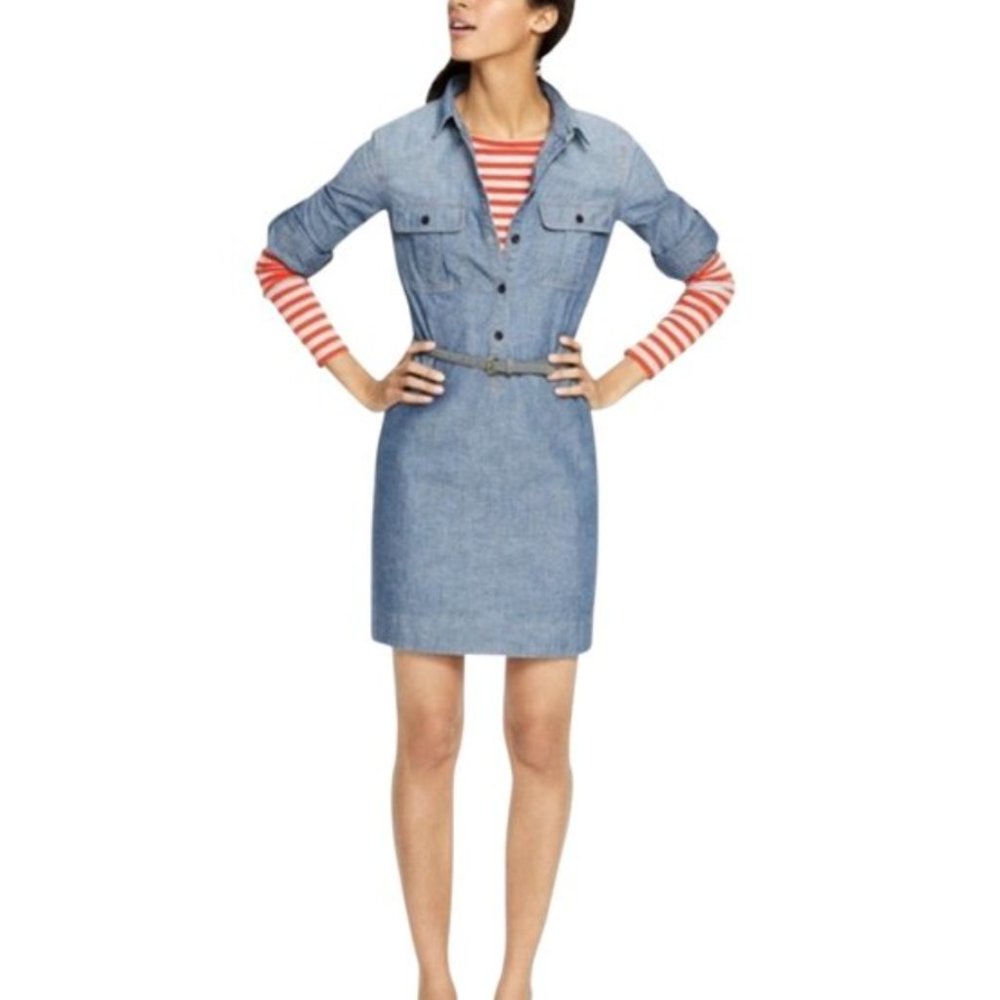 J.Crew classic Chambray shirt dress